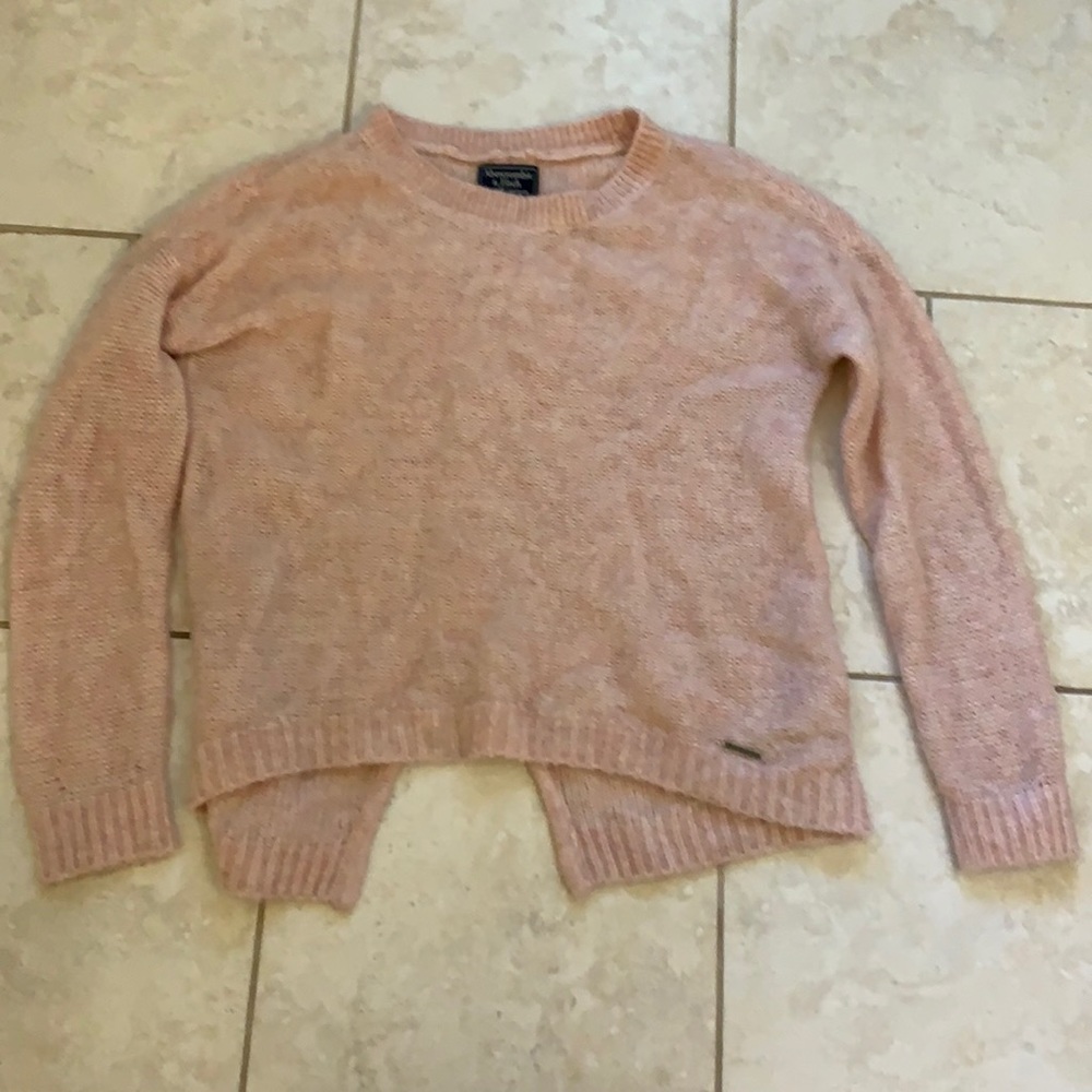 Pink slit back sweater from Abercrombie and Fitch